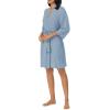 imageNautica Womens Soft Robe  Above Knee 34 Length Sleeve Lightweight Robe  Cotton Knit Jersey Sleepwear and LoungewearHeather Blue