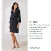 imageNautica Womens Soft Robe  Above Knee 34 Length Sleeve Lightweight Robe  Cotton Knit Jersey Sleepwear and LoungewearHeather Grey