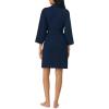 imageNautica Womens Soft Robe  Above Knee 34 Length Sleeve Lightweight Robe  Cotton Knit Jersey Sleepwear and LoungewearNavy