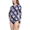 imageNautica Womens Standard Rashguard  QuickDry UPF Protection Swim Shirt Pool Beach Hiking Yoga VolleyballD Sea