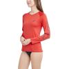 imageNautica Womens Standard Rashguard  QuickDry UPF Protection Swim Shirt Pool Beach Hiking Yoga VolleyballOrange