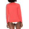 imageNautica Womens Standard Rashguard  QuickDry UPF Protection Swim Shirt Pool Beach Hiking Yoga VolleyballRed