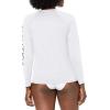 imageNautica Womens Standard Rashguard  QuickDry UPF Protection Swim Shirt Pool Beach Hiking Yoga VolleyballWhite
