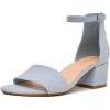 imageNAUTICA Womens Ankle Strap LowChunk Pump Sandal Elegant LowBlock Heel Dress Shoe for Stylish ComfortYonaBaby Blue