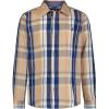 imageNautica Boys Long Sleeve Woven ButtonDown Shirt Comfortable Classic FitSea Stone Plaid
