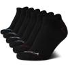 imageNautica Womens Ankle Socks  6 Pack Cushioned Low Cut Tab Breathable Athletic Socks with Arch Support Running Sock for WomenBlack