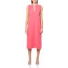 imageNautica Womens Johnny Collar Short Sleeve Stripe DressRouge
