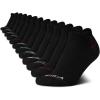 imageNautica Womens Low Cut Socks  12 Pack Breathable Cushioned Athletic Low Cut Tab Ankle Socks for Women Sizes 410Black