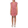 imageNautica Womens Mini Length Short Sleeve Foulard Print Popover DressSamba Multi