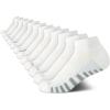 imageNautica Womens Quarter Socks  12 Pack Moisture Control Cushioned Athletic Socks for Women for Sport ampamp Gym Wear Size 410All White