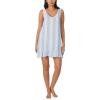 imageNautica Womens Sleeveless Nightgown Summer Lightweight Tank Sleep Dress with Ruffle Hem Lounge and SleepwearBlue Stripe