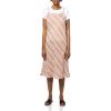 imageNautica Womens Slip Mixed Media Length Midi DressTigers Eye Multi