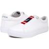 imageNautica Womens SlipOn Sneakers  Casual LowTop Walking Shoes  Comfortable NoLace Fashion Tennis StyleNitarared White Blue