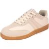 imageNautica Womens Sneakers  Casual LaceUp Low Top Tennis Shoes with Vegan Leather and Suede Design Classic Gum Sole Comfort TrainersCreamkeota