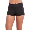 imageNautica Womens Standard MidRise Flattering Wide Waistband Boy Leg Bikini Bottom SwimsuitBlack