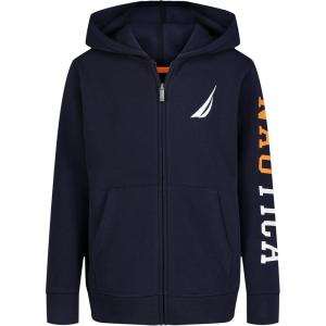 imageNautica Boys Competition Long Fleece Sleeve Full Zip HoodyJclass Sport Navy