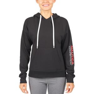 imageNautica Competition Womens Athletic Active Basic Essential Pullover Sweatshirt Hoodie Ultra Soft Fleece With PocketsBlack 2