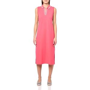 imageNautica Womens Johnny Collar Short Sleeve Stripe DressRouge
