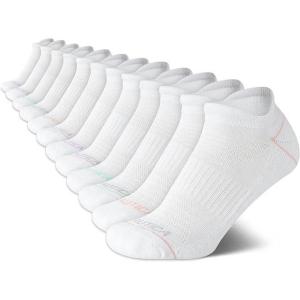 imageNautica Womens Low Cut Socks  12 Pack Breathable Cushioned Athletic Low Cut Tab Ankle Socks for Women Sizes 410White