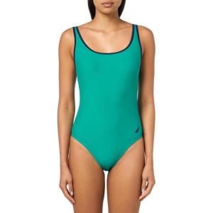 imageNautica Womens OnePiece Swimsuit  Slimming Tummy Control Bathing Suit QuickDry Fabric Bikini SwimsuitRainbow Multi