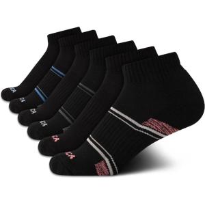 imageNautica Womens Quarter Socks  6 Pack Breathable Cushioned Athletic Performance Ankle Socks for Women Sizes 410Black