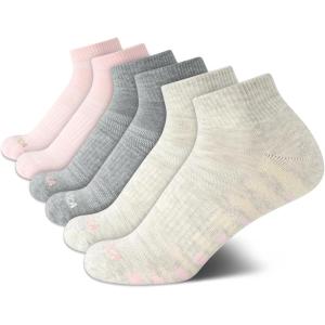 imageNautica Womens Quarter Socks  6 Pack Breathable Cushioned Athletic Performance Ankle Socks for Women Sizes 410PinkGreyTan