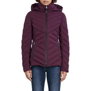 imageNautica Womens Short Chevron Packable Down JacketPurple
