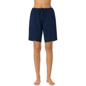 imageNautica Womens Sleep Bermuda Shorts  Lightweight Breathable Pajama Bottoms  Cotton Knit Jersey Sleepwear and LoungewearNavy