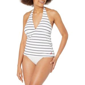 imageNautica Womens Tankini Swimsuit Top QuickDry UPF Swim Beach Pool ampamp Resort WearWhite