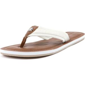 imageNautica Womens Thong Strap Sandal  Casual FlipFlop for Beach Pool and Everyday ComfortWhite