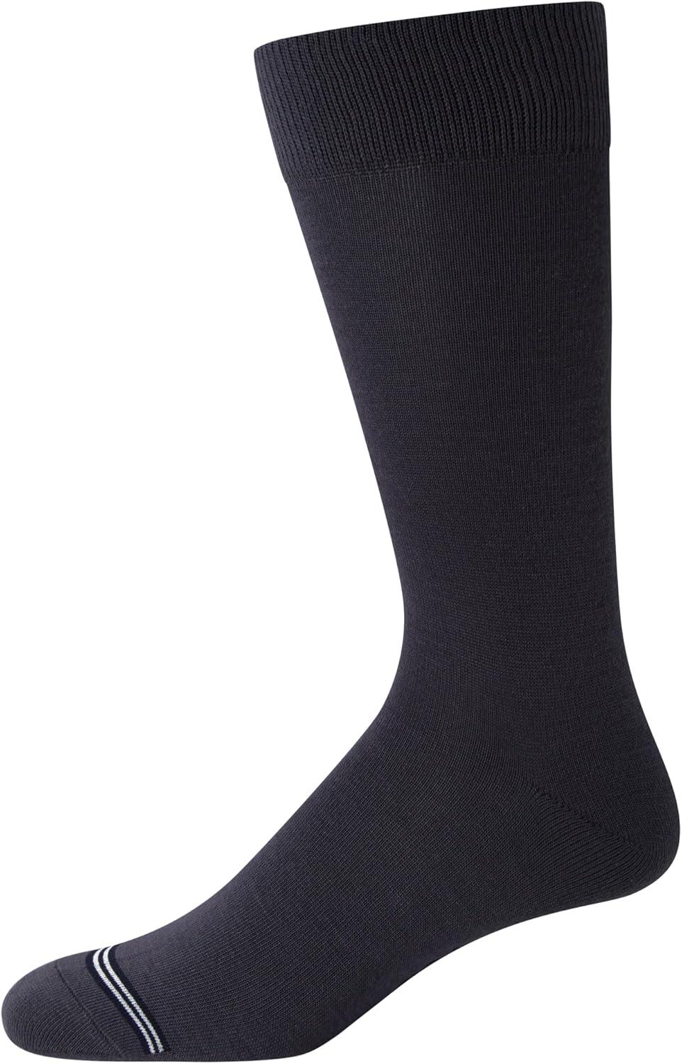 imageNautica Mens Dress Socks  10 Pack Breathable Stretch CrewLength Work Socks for Men for Business Formal Wear Sizes 6125Dot Assorted