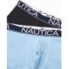 imageNautica Mens 3 Pack Cotton Stretch Boxer BriefBlackAero BlueAnchor Printaero Blue