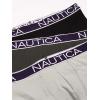 imageNautica Mens 3 Pack Cotton Stretch Boxer BriefBlackCharcoalAlloy