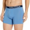 imageNautica Mens 3 Pack Cotton Stretch Boxer BriefMonaco BlueRiviera BlueSails Nautica Red
