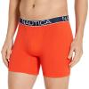 imageNautica Mens 3 Pack Cotton Stretch Boxer BriefPeacoatOrange PoppyAnchor Print Cobalt