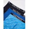 imageNautica Mens 3 Pack Cotton Stretch Boxer BriefPeacoatSea CobaltSail Printaero Blue