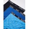 imageNautica Mens 3 Pack Cotton Stretch Boxer BriefPeacoatSea CobaltSail Printaero Blue