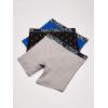 imageNautica Mens 3 Pack Cotton Stretch Boxer BriefSea CobaltAlloySail Printblack White