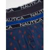 imageNautica Mens 3 Pack Cotton Stretch Boxer BriefSea CobaltPeacoatLobster Print Blue