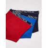 imageNautica Mens 3 Pack Cotton Stretch Boxer BriefSea CobaltPeacoatSail Printnautica Red