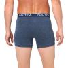 imageNautica Mens 4 Pack Heather Stretch Boxer BriefsPeacoatDutchSea MistNautica Red Heather