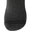 imageNautica Mens Athletic Crew Socks  5 Pack Moisture Wicking Cushioned Athletic Socks for Men with Reinforced Seams 6125Dark Grey Heather