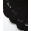 imageNautica Mens Athletic Crew Socks  5 Pack Moisture Wicking Cushioned Athletic Socks for Men with Reinforced Seams 6125Pure Black