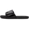 imageNautica Mens Athletic Slide Sandal Adjustable Straps Comfort SlipOn Regular ampamp Wide WidthsBlackSilver