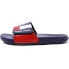imageNautica Mens Athletic Slide Sandal Adjustable Straps Comfort SlipOn Regular ampamp Wide WidthsBower 2navyWhiteRed