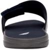 imageNautica Mens Athletic Slide Sandal Adjustable Straps Comfort SlipOn Regular ampamp Wide WidthsGrey