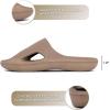 imageNautica Mens Athletic Slides Sport Shower Sandals for Indoor ampamp Outdoor  Lightweight Durable and ComfortableDark Tan