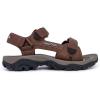 imageNautica Mens Athletic Sport Sandals  Adjustable Strap Comfortable OpenToe Hiking ampamp Walking Sandals with Cushioned SoleDark Brownbulty