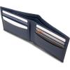 imageNautica Mens Bifold Leather Wallet  RFID Blocking  ID Window  Card Slots  Organization  Durable  Stylishmbroidered Sail  Navy