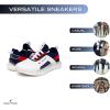 imageNautica Mens Casual Fashion Sneakers  Lightweight LaceUp Athletic Walking Shoes for Gym ampamp Tennis ComfortableAmericana